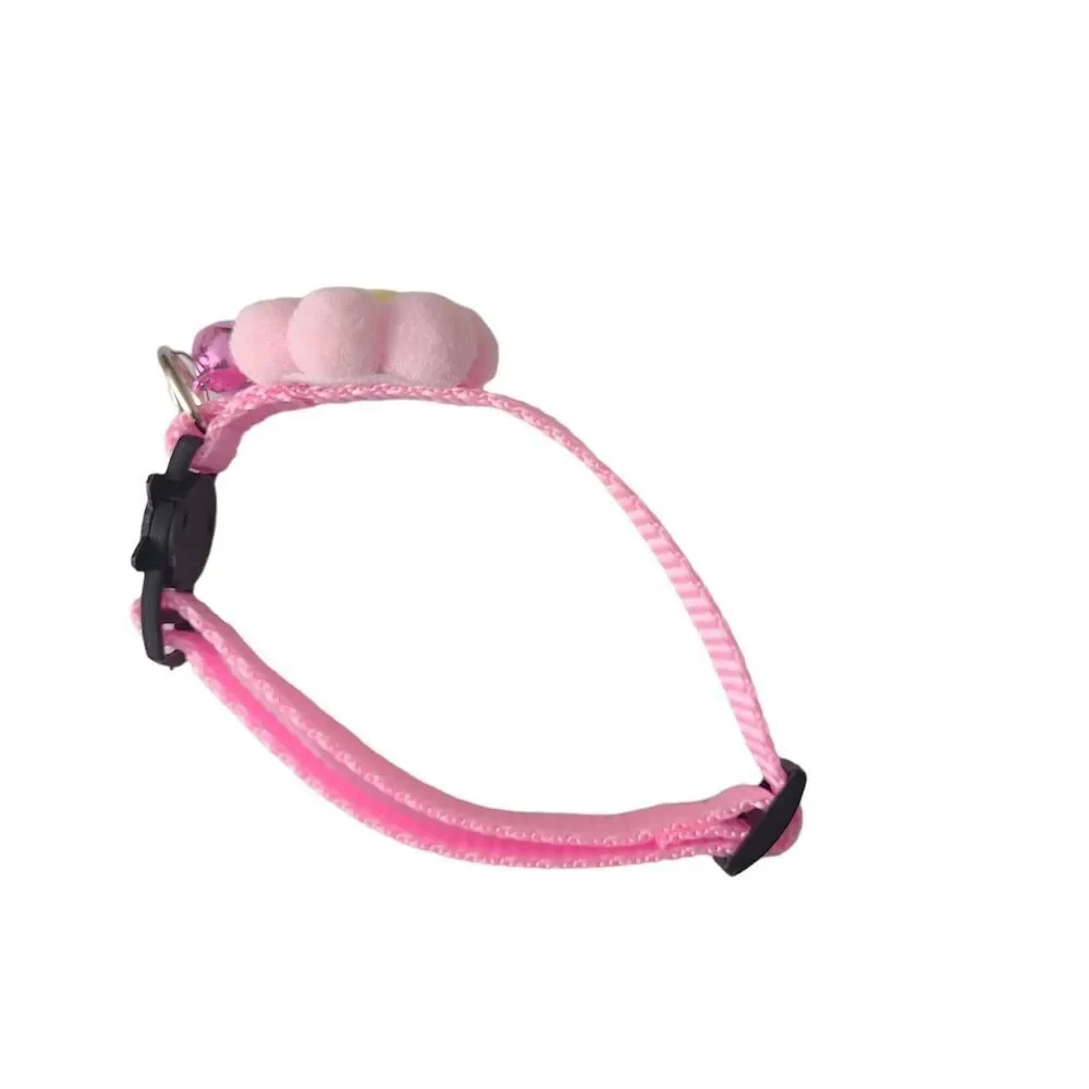 Breakaway Pink Poufball Collar with Bell One‎ Size Fits All Never Worn